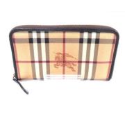 Pre-owned Canvas wallets Burberry Vintage , Brown , Dames