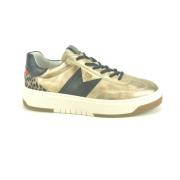 Goud Zwart Sneaker N. DZ Nerogiardini , Yellow , Dames