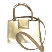 Pre-owned Fabric shoulder-bags Bvlgari Vintage , Beige , Dames