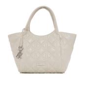 Gewatteerde Shopper met Dubbele Handvatten Emporio Armani , Beige , Da...