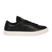 Leren Vetersneakers Fw24 Stone Island , Black , Heren