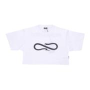 Logo Crop Top Tee White Propaganda , White , Dames