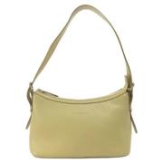 Pre-owned Leather handbags Burberry Vintage , Beige , Dames