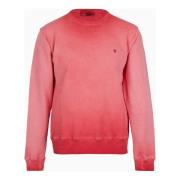 Gerbera Katoen Crew-neck Sweatshirt Gallo , Red , Unisex