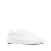 Witte Leren Sneakers Kraal Detail Fabiana Filippi , White , Dames