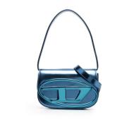 Stijlvolle Metallic Finish Tas Diesel , Blue , Dames