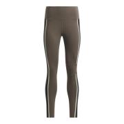 Luxe Hoge Taille Strakke Leggings Reebok , Beige , Dames