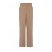 Wijde Pijpen Broek Portabella Stijl Gustav , Brown , Dames