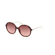 Gradient Brown Zonnebril Dark Havana Montuur Max & Co , Brown , Unisex