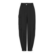 Cargo-geïnspireerde zwarte broek MOS Mosh , Black , Dames