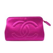 Pre-owned Velvet clutches Chanel Vintage , Pink , Dames