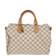 Pre-owned Canvas louis-vuitton-bags Louis Vuitton Vintage , White , Da...