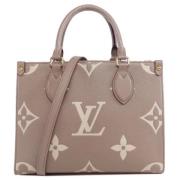 Pre-owned Canvas handbags Louis Vuitton Vintage , Gray , Dames