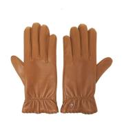 Bruin Leren Handschoenen Stijlvol Accessoire Orciani , Brown , Dames