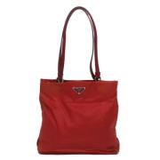 Pre-owned Fabric totes Prada Vintage , Red , Dames