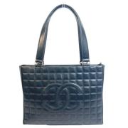 Pre-owned Leather totes Chanel Vintage , Black , Dames