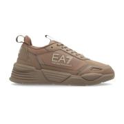 Sportschoenen met veters Emporio Armani EA7 , Brown , Dames