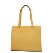 Pre-owned Fabric shoulder-bags Louis Vuitton Vintage , Yellow , Dames