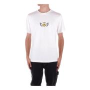 Wit Logo T-shirt Barrow , White , Heren