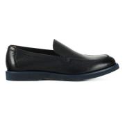 Gehamerde leren loafers Doucal's , Blue , Heren