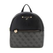 Logo Print Rugzak 4G Guess , Black , Unisex