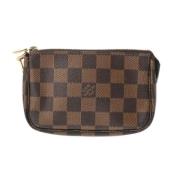 Pre-owned Fabric clutches Louis Vuitton Vintage , Brown , Dames