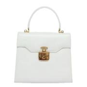 Pre-owned Leather gucci-bags Gucci Vintage , White , Dames