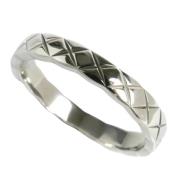 Pre-owned Platinum rings Chanel Vintage , Gray , Unisex