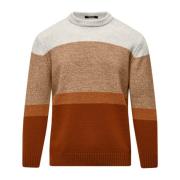 Zachte Wol Crew Neck Trui BomBoogie , Multicolor , Heren