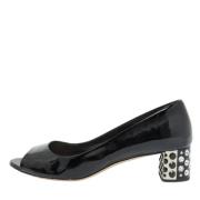 Pre-owned Leather heels Miu Miu Pre-owned , Black , Dames