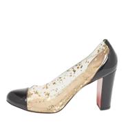 Pre-owned Leather heels Christian Louboutin Pre-owned , Black , Dames