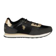 Sportieve Veterschoenen Zwart Contrast Logo U.s. Polo Assn. , Black , ...