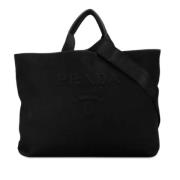 Pre-owned Canvas totes Prada Vintage , Black , Unisex