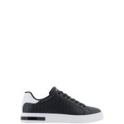 Zwart+Optisch Wit Sneaker Xm000140 Af11916 Armani Exchange , Black , H...