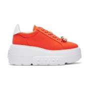 Queen Bee Sneakers Casadei , Orange , Dames