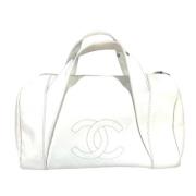 Pre-owned Leather chanel-bags Chanel Vintage , White , Dames