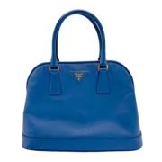 Pre-owned Leather prada-bags Prada Vintage , Blue , Dames