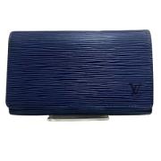 Pre-owned Leather wallets Louis Vuitton Vintage , Blue , Unisex