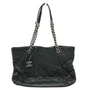 Pre-owned Leather chanel-bags Chanel Vintage , Black , Dames