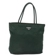 Pre-owned Fabric totes Prada Vintage , Green , Dames