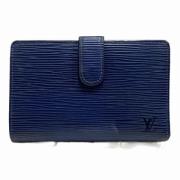 Pre-owned Leather wallets Louis Vuitton Vintage , Purple , Dames