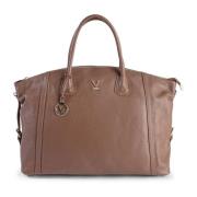 Italiaans Ambachtelijke Leren Handtas 19v69 Italia , Brown , Dames