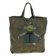 Pre-owned Fabric totes Prada Vintage , Green , Dames