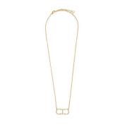 Initials Insignia Gouden Ketting Halsketting Carolina Herrera , Yellow...