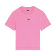 Patch Logo T-Shirt Jacquemus , Pink , Dames