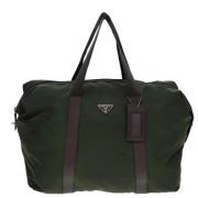 Pre-owned Fabric travel-bags Prada Vintage , Green , Dames