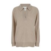 Beige Cashmere V-Neck Sweater Lisa Yang , Beige , Dames