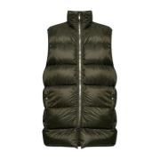 Oversized Flight Down Vest Rick Owens , Green , Heren