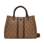 Noreen Girlfriend Satchel Latte Guess , Brown , Dames