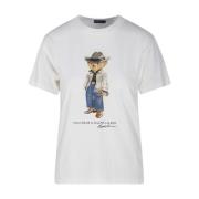 Fringe Short Sleeve T-Shirt Nevis Ralph Lauren , White , Dames